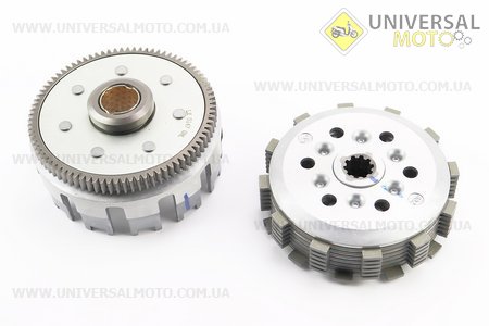 Loncin- LX300-6 Зчеплення, маховик у зборі (6 болти, маховик 84 зуб.). VOGE (Запчастини на мотоцикл Loncin / UM5075-V66)