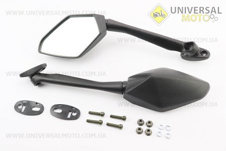 Loncin- LX300GS Дзеркала чорні комплект, м8. Китай (Запчастини на мотоцикл Loncin / UM5076-V03)