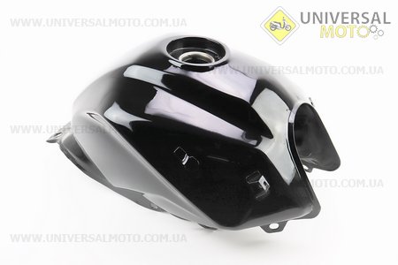 Loncin- JL200-68A Бак паливний, ЧОРНИЙ. Китай (Запчастини на мотоцикл Loncin / UM5076-V27)