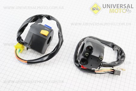 Блок кнопок на руле правый, левый комплект 2 штуки (фишки "мама"). Viper (Мотоцикл Viper V150A / UM5080-V04)