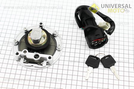 Замки комплект (зажигания, крышка бака) . Китай (Мотоцикл Viper V150A / UM5080-V09)