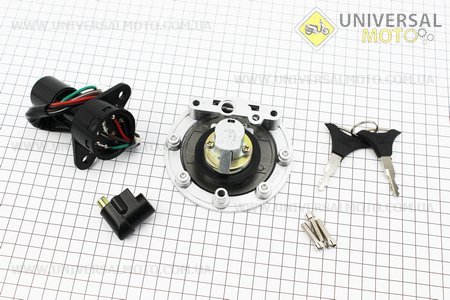 Замки, комплект (зажигания, крышка бака, замок руля). FORZA (Скутер Viper V150A / UM5080-V62)