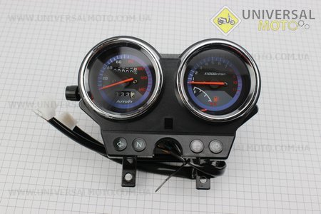 Спидометр в сборе V150A (спидометр 140км/ч, тахометр механический). Китай (Скутер Viper V150A / UM5080-V71)