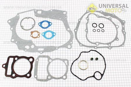 Прокладки двигуна V150A 150сс-62мм, комплект 18 деталей. Viper (Запчастини на мотоцикл з двигуном CG / UM5080-V86)