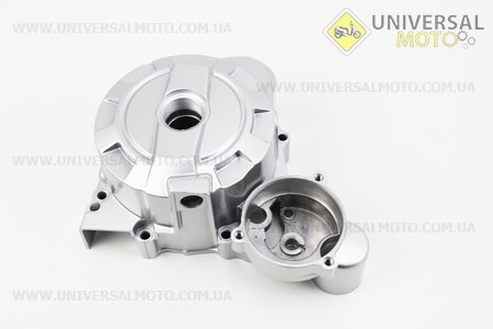 Кришка двигуна ліва, СІРИЙ, тип 1. Китай (Запчастини на мотоцикл з двигуном CG / UM5081-V04)