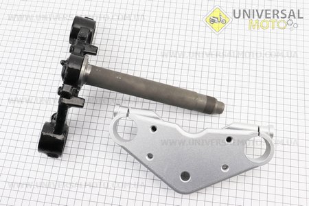 Траверс керма у зборі з верхнью пластиною. Китай (Запчастини на мотоцикл Viper V150A / UM5082-V23)