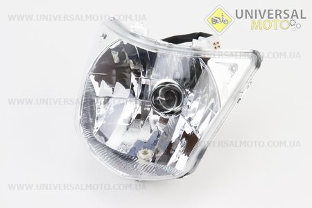УЦІНКА Фара передня у зборі, тип. 1 (роз'єм малий "мама") (отвір у склі, див. фото). Китай (Viper-Запчастини на мотоцикл Viper V150A / UM5082-V30)
