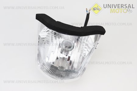 УЦІНКА Viper-V150A Фара передня у зборі, тип. 1 (роз'єм малий "мама") (відламаний шматочок пластику, див. фото). Китай (Viper-Запчастини на мотоцикл Viper V150A / UM5082-V37)