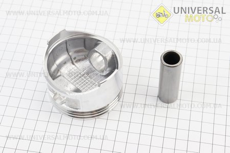 Поршневий комплект (поршень, кільця, палець) 168F 68мм +0,25 (H=49мм, палець 18мм). Китай (Запчастини на мотоблок з двигуном 168F / UM6010-V25)