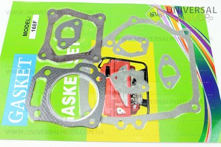 Прокладки двигателя комплект 7 штук 168F. Китай (Мотоблочный двигатель 168F / UM6010-V27)