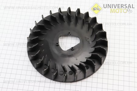 Крильчатка охолодження (пластик) 168F/170F. Китай (Запчастини на мотоблок з двигуном 168F / UM6010-V40)