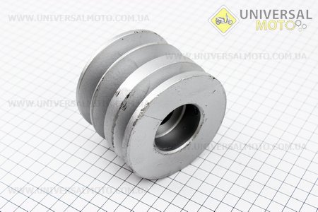 Шків ведучий D=85мм під колінвал 20мм 3-х струмковий (три пази під ремінь SPB) 168F/170F. Китай (Запчастини на мотоблок з двигуном 168F / UM6010-V51)
