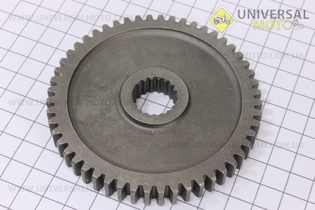 Шестерня веденого валу Z = 52. Китай (Запчастини на мотоблок з двигуном 168F / UM6010-V62)
