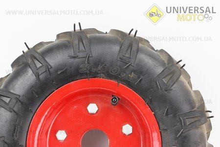 Колесо на мотоблок в сборе 3,50-6. Китай (Шины / UM6010-V87)