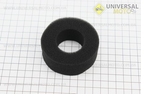 Фільтр повітряний - елемент (поролон - круглий) 168F/170F. Китай (Запчастини на мотоблок з двигуном 168F / UM6010-V91)