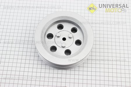 Шків відомий D = 140мм під шліц Z = 19 (два паза під ремінь SPB). Китай (Запчастини на мотоблок з двигуном 168F / UM6010-V98)