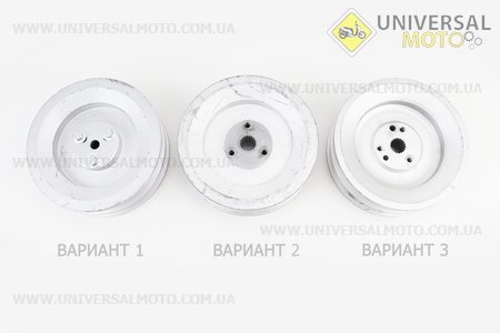 Шкив ведомый диаметром 125мм под шлиц Z=19 (два паза под ремень SPB). Китай (Мотоблок с двигателем 168F / UM6011-V04)