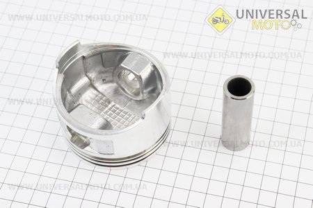 Поршневий комплект (поршень, кільця, палець) 170F 70мм STD (H=49мм, палець 18мм). Китай (Запчастини на мотоблок з двигуном 168F / UM6011-V14)