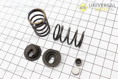 Клапанный механизм комплект (пружина-2 штуки, + компенсатор клапана-2 штуки, + тарелка клапана-2 штуки ) . Китай (Мотоблочный двигатель 168F / UM6011-V20)