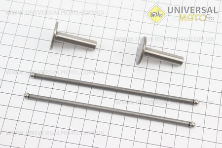 Штовхач (h-35; D-23; d-8) + штанга клапана комплект 4шт 168F/170F. Viper (Запчастини на мотоблок з двигуном 168F / UM6011-V37)