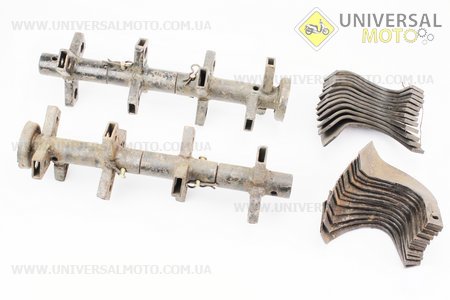 Фреза в сборе под шестигранный вал 23мм, ширина захвата 750мм, 24 ножа для PS-Q70/Q74. Китай (Мотоблок с двигателем 168F / UM6011-V46)