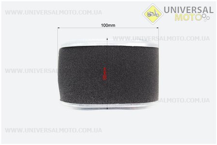 Фільтр повітряний - елемент (паперовий 100х72х68мм) 168F/170F. Китай (Запчастини на мотоблок з двигуном 168F / UM6011-V60)