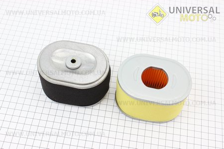 Фільтр повітряний - елемент (паперовий 100х72х68мм) 168F/170F. Китай (Запчастини на мотоблок з двигуном 168F / UM6011-V60)