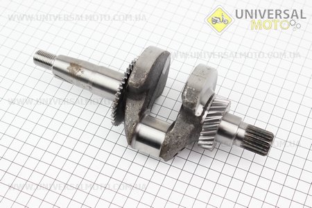 Колінвал під шліц 168FB-L, для двигуна з понижувальним редуктором. Китай (Запчастини на мотоблок з двигуном 168F / UM6011-V74)