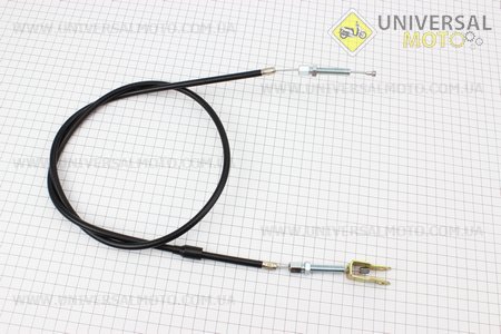 Трос сцепления (Вариант С) длинной 1250мм с вилкой. Китай (Мотоблок с двигателем 168F / UM6011-V85)