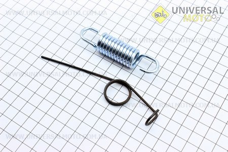 Пружини натяжної ролика комплект 2шт. Китай (Запчастини на мотоблок з двигуном 168F / UM6011-V98)