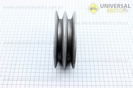 Шкив ведомый диаметром 125мм под шлиц Z=6 (два паза под ремень SPB). Китай (Мотоблок с двигателем 168F / UM6012-V00)