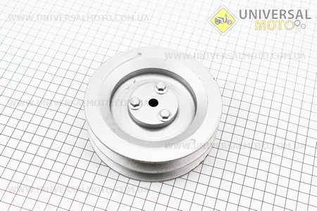 Шкив ведомый диаметром 125мм под шлиц Z=6 (два паза под ремень SPB). Китай (Мотоблок с двигателем 168F / UM6012-V00)