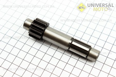 Вал проміжний (довжина шліців 22мм). Китай (Запчастини на мотоблок з двигуном 168F / UM6012-V32)