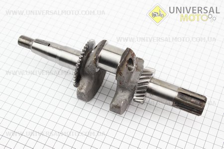 Колінвал під шліц Ø25мм L=235мм 168F/170F (немає різьблення з боку шліців). Китай (Запчастини на мотоблок з двигуном 168F / UM6012-V50)