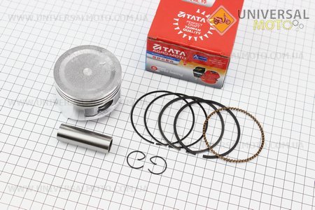 Поршневий комплект (поршень, кільця, палець) 168F 68мм +0,25 (H=49мм, палець 18мм). TATA (Запчастини на мотоблок з двигуном 168F / UM6013-V17)