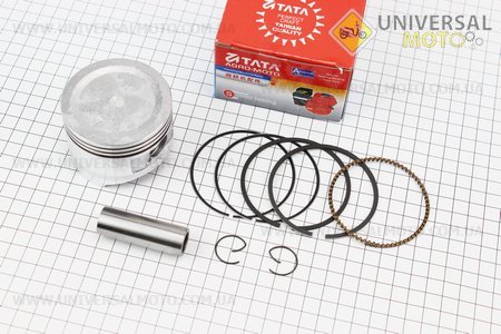 Поршневий комплект (поршень, кільця, палець) 168F 68мм STD (H=49мм, палець 18мм). TATA (Запчастини на мотоблок з двигуном 168F / UM6013-V18)