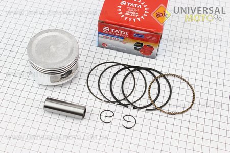 Поршень, кольца, палец, комплект 168F 68мм + 0,50. ТАТА (Мотоблочный двигатель 168F / UM6013-V19)