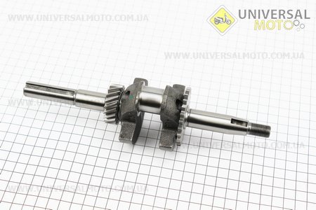 Колінвал під шпонку Ø15мм L=225мм 156F. Китай (Запчастини на мотоблок з двигуном 168F / UM6014-V31)