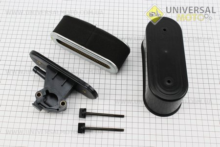 Фільтр повітряний в зборі з паперовим елементом, для газонокосарок 168F / 170F. Китай (Запчастини до газонокосилок / UM6014-V41)