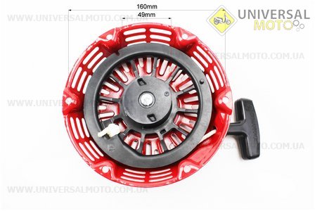 УЦІНКА МБ-D168F Стартер ручний у зборі 168F/170F Тип №2 (нетоварний вигляд, див. фото). Китай (Запчастини на мотоблок з двигуном 168F / UM6014-V51)