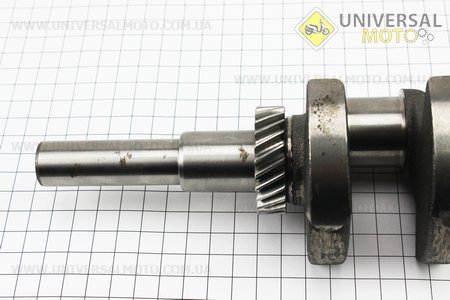 Колінвал під шпонку Ø19мм 168F, робочий хід 45мм, для двигуна GX-160 – 5,5к.с.. Китай (Запчастини на мотоблок з двигуном 168F / UM6014-V55)