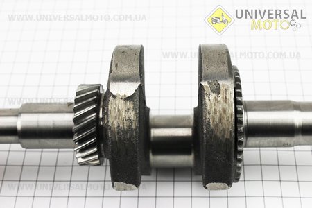 Колінвал під шпонку Ø19мм 168F, робочий хід 45мм, для двигуна GX-160 – 5,5к.с.. Китай (Запчастини на мотоблок з двигуном 168F / UM6014-V55)