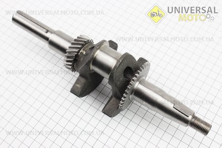 Колінвал під шпонку Ø19мм 168F, робочий хід 45мм, для двигуна GX-160 – 5,5к.с.. Китай (Запчастини на мотоблок з двигуном 168F / UM6014-V55)