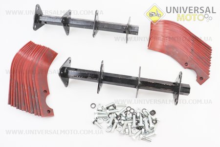 Фреза в зборі, під шестигранний вал 23мм, ширина захвату 800мм, 24 ножа. Китай (Запчастини на мотоблок з двигуном 168F / UM6014-V64)