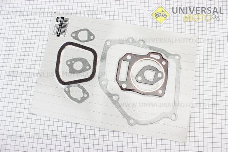 Прокладки двигуна 168F-68мм, комплект 7 деталей, (пароніт, червона нитка), Тип №1. TATA (Запчастини на мотоблок з двигуном 168F / UM6015-V03)