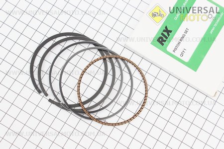 Кільця поршневі 168F 68мм +0,75 (виготовлені за технологією HONDA). RIX (Запчастини на мотоблок з двигуном 168F / UM6015-V19)
