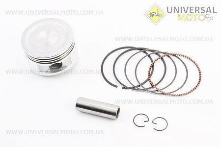 Поршневий комплект (поршень, кільця, палець) 170F 70мм +0,50 (H=47мм, палець 18мм). Китай (Запчастини на мотоблок з двигуном 168F / UM6016-V36)