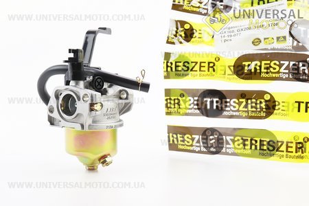 Карбюратор 168F/170F для генератора 2-3,5 кВт. TRESZER (Запчастини на мотоблок з двигуном 168F / UM6016-V41)