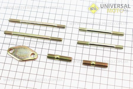 Шпилька головки циліндру комплект 6шт 178F. Китай (Запчастини на мотоблок з двигуном 178 и 186F / UM6020-V12)