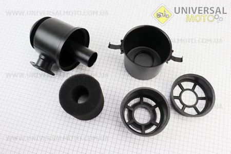 Фільтр повітряний в зборі з масляною ванною 186F. Китай (Запчастини на мотоблок з двигуном 178 и 186F / UM6020-V27)